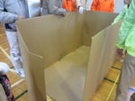 避難所での一人当たりのスペースは1m×2m