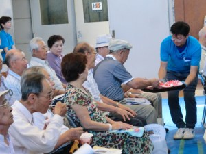 かき氷サービスも