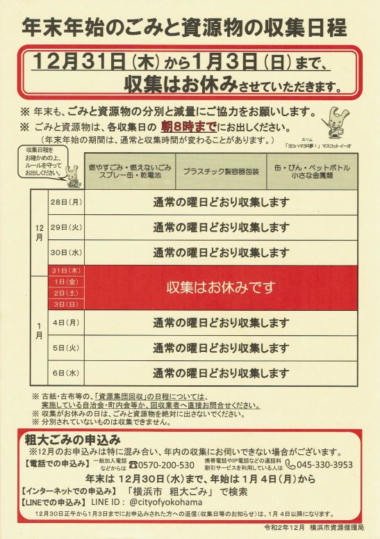 年末年始のゴミ